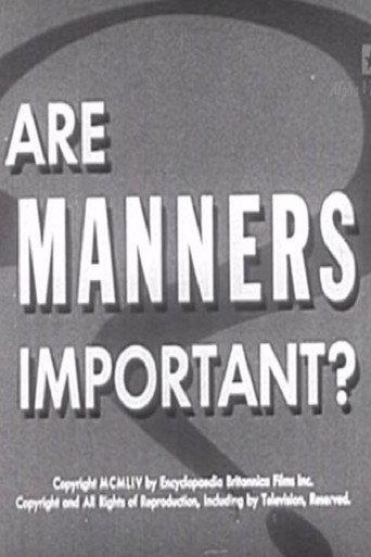 Are Manners Important? (1954) poster