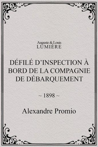 Défilé d’inspection à bord de la compagnie de débarquement (1898) poster