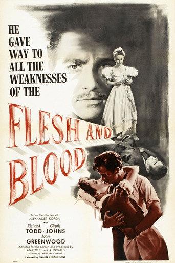 Flesh and Blood (1951) poster