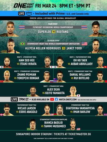 ONE Fight Night 8: Superlek vs. Williams (2023) poster
