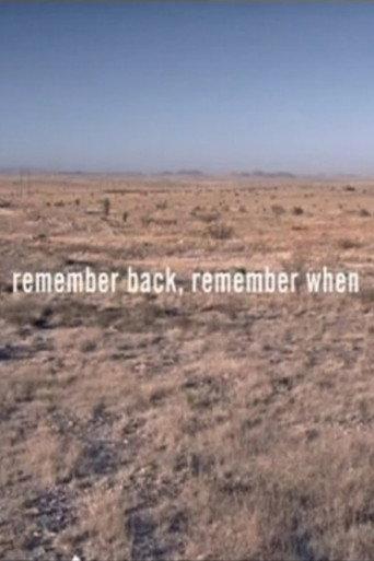 Remember Back, Remember When (2008) poster
