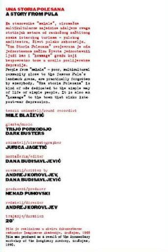 A Story From Pula (1998) poster