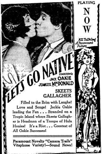 Let's Go Native (1930) poster