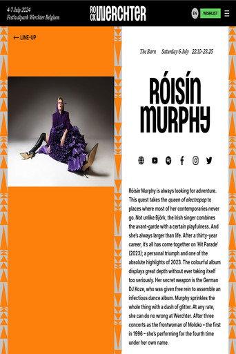 Róisín Murphy - Rock Werchter 2024 () poster