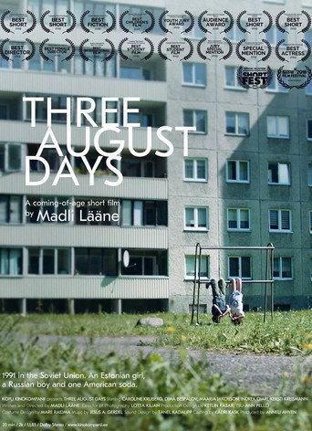 Three August Days (2018) poster
