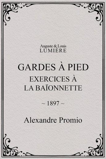 Gardes à pied : exercices à la baïonnette (1897) poster