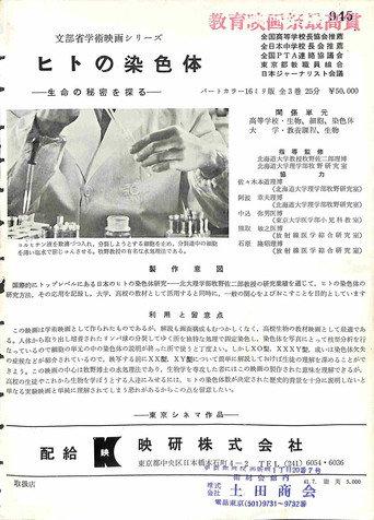 ヒトの染色体 (1966) poster
