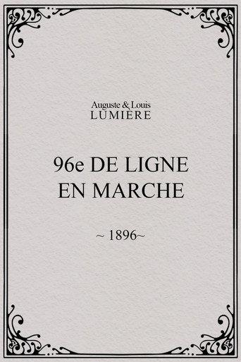 96ème de ligne en marche (1896) poster