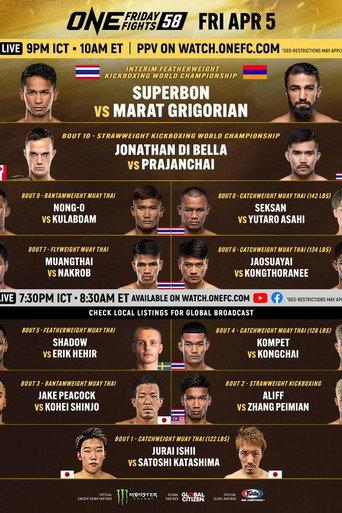 ONE Friday Fights 58: Superbon vs. Grigorian 3 (2024) poster