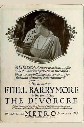 The Divorcee (1919) poster
