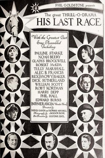 His Last Race (1923) poster