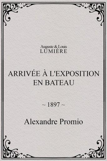 Arrivée à l'exposition en bateau (1897) poster