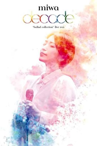 miwa "ballad collection" live 2021~decade~ (2021) poster