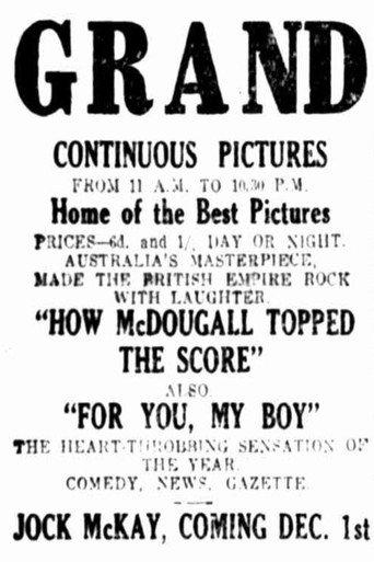 How McDougall Topped the Score (1924) poster