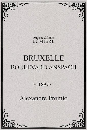 Bruxelles, Boulevard Anspach (1897) poster