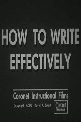 How To Write Effectively (1950) poster