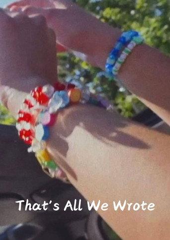 That's All We Wrote () poster
