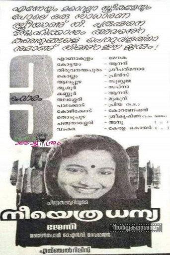 Neeyethra Dhanya (1987) poster