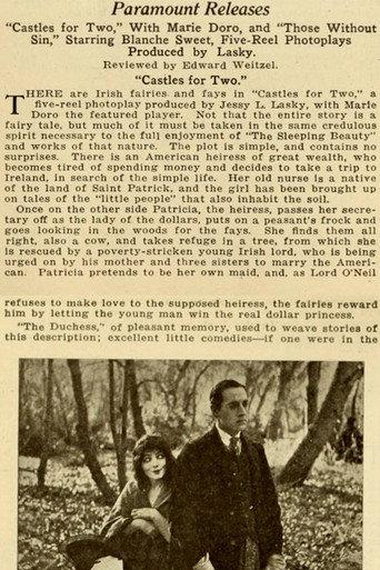 Castles for Two (1917) poster