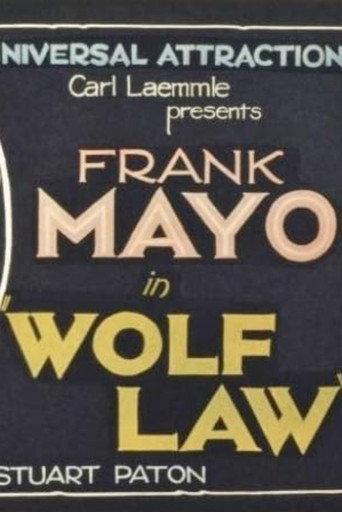 Wolf Law (1922) poster