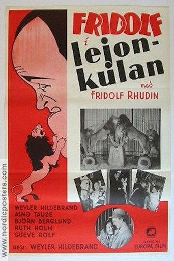 Fridolf i lejonkulan (1933) poster