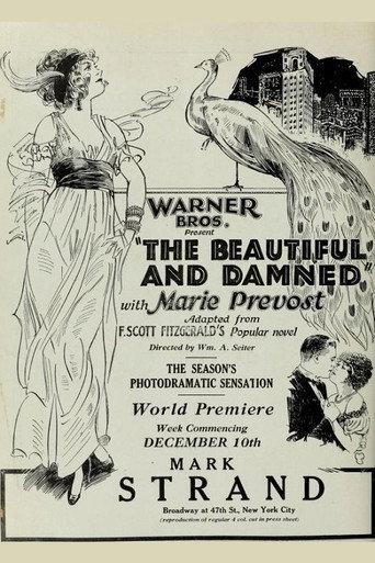 The Beautiful and Damned (1922) poster