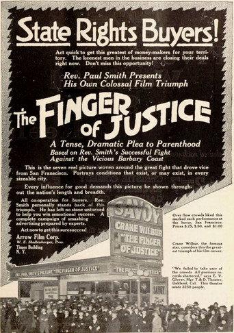 The Finger of Justice (1918) poster