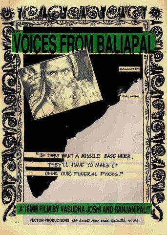 Voices from Baliapal (1988) poster