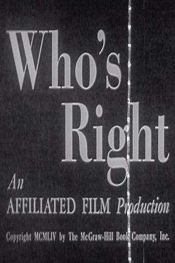 Who's Right? (1954) poster