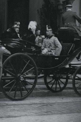 Intocht van hertog Hendrik van Mecklenburg en H.M. de koningin aan het Staatsspoor te 's-Gravenhage (1900) poster