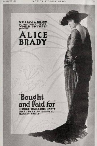 Bought and Paid For (1916) poster