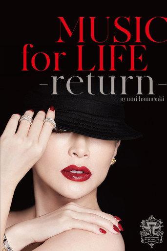 ayumi hamasaki MUSIC for LIFE ~return~ (2021) poster