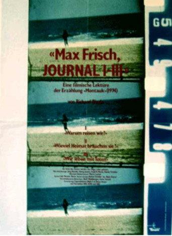 Max Frisch, Journal I-III (1981) poster