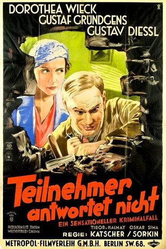 Teilnehmer antwortet nicht (1932) poster