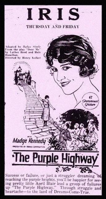 The Purple Highway (1923) poster