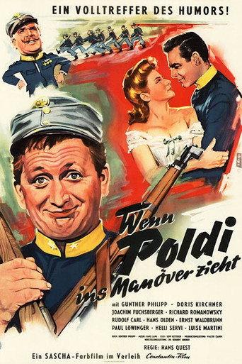 Wenn Poldi ins Manöver zieht (1956) poster