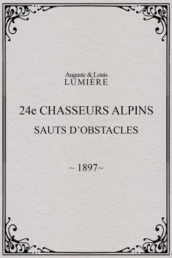 24ème chasseurs alpins : sauts d’obstacles (1897) poster