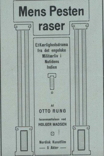 Mens Pesten raser (1913) poster
