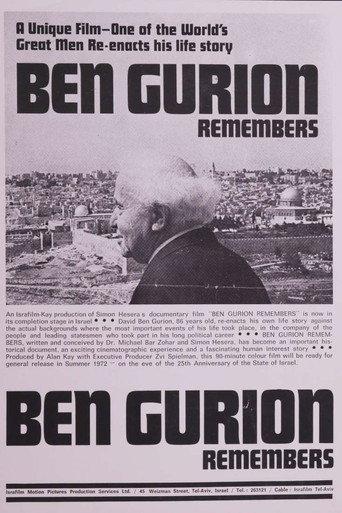 Ben Gurion Remembers (1972) poster