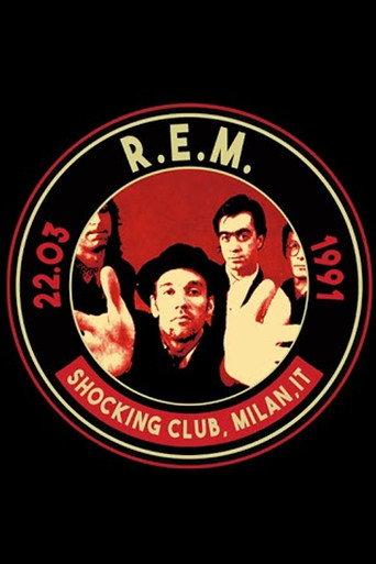 R.E.M: Shocking Club, Milan, Italy (1991) poster