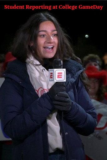 Student Reporting at College GameDay (2023) poster