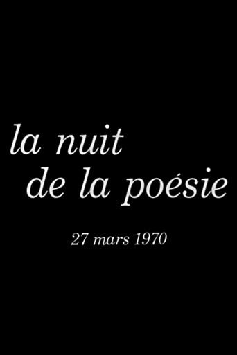 La nuit de la poésie 27 mars 1970 (1971) poster