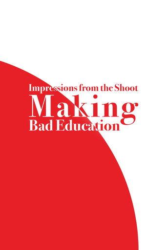 Impressions from the Shoot: Making Bad Education (2004) poster