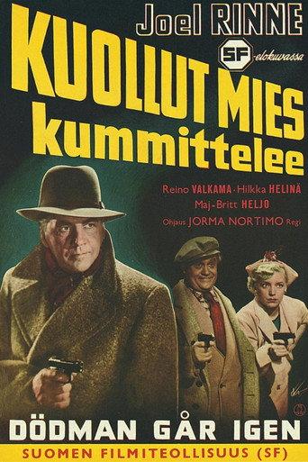 Kuollut mies kummittelee (1952) poster