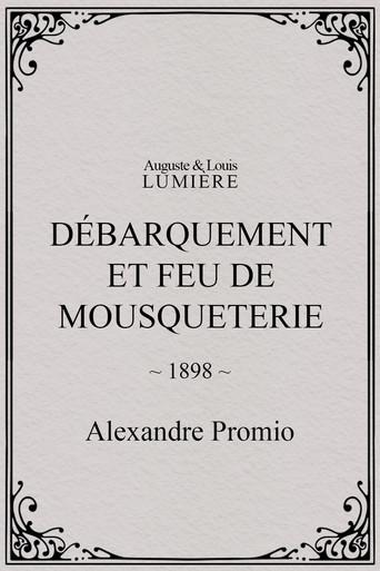 Débarquement et feu de mousqueterie (1898) poster