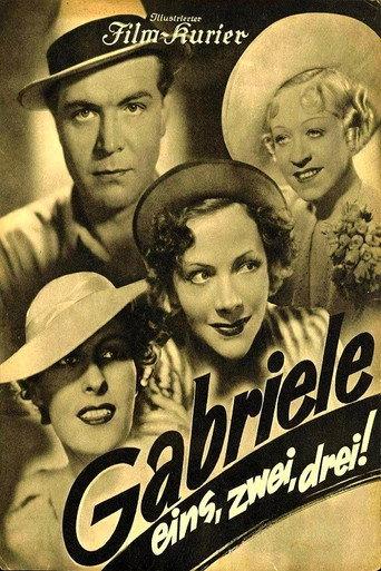 Gabriele eins, zwei, drei (1937) poster