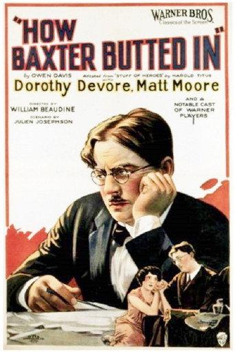 How Baxter Butted In (1925) poster
