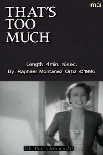 That's Too Much (1996) poster