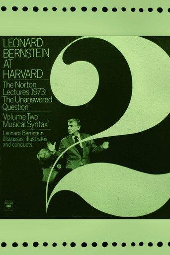 The Unanswered Question II : Musical Syntax (1976) poster