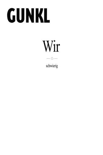 Gunkl - Wir-schwierig (2007) poster
